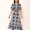 Women Beyond by Vera Dresses | Antonia Dress-Wildflower Blue