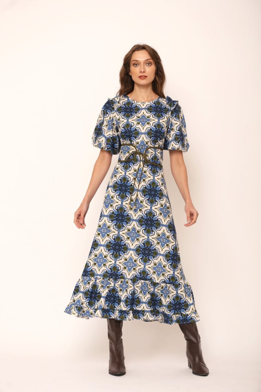 Women Beyond by Vera Dresses | Antonia Dress-Wildflower Blue