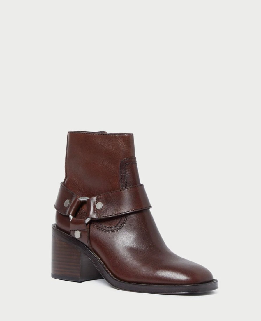 Women Loeffler Randall Boots | River Espresso Engineer Bootie