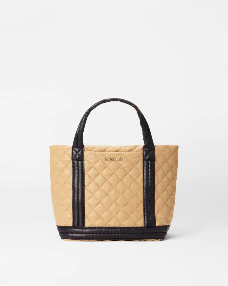 Women MZ Wallace Bags | Camel & Black Small Empire Tote