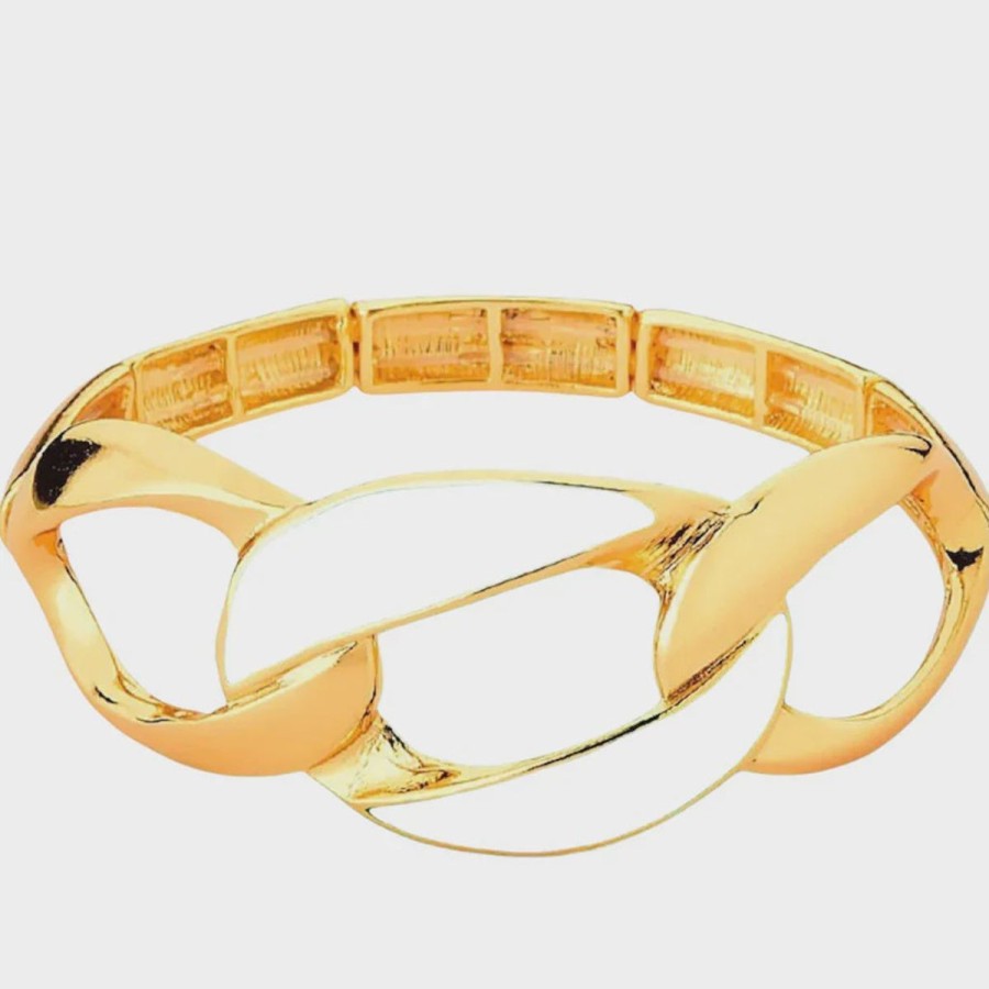 Women Sheila Fajl Jewelry | White Jaga Bracelet