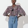 Women Cleobella Blouses | Ainsley Top-Caymen Paisley