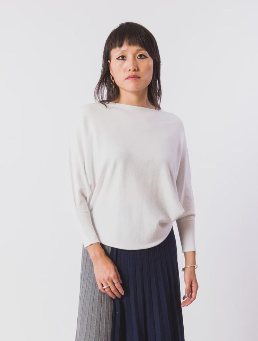 Women Kerisma Sweaters | White Waverly Sweater