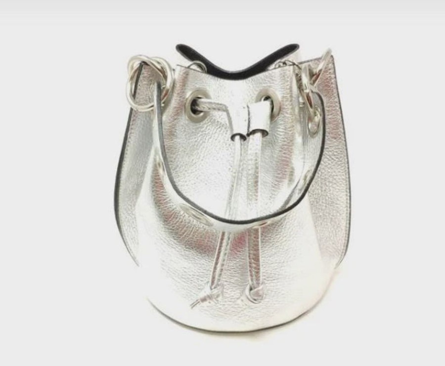 Women Quinn Bags | Silver Bucket Bag