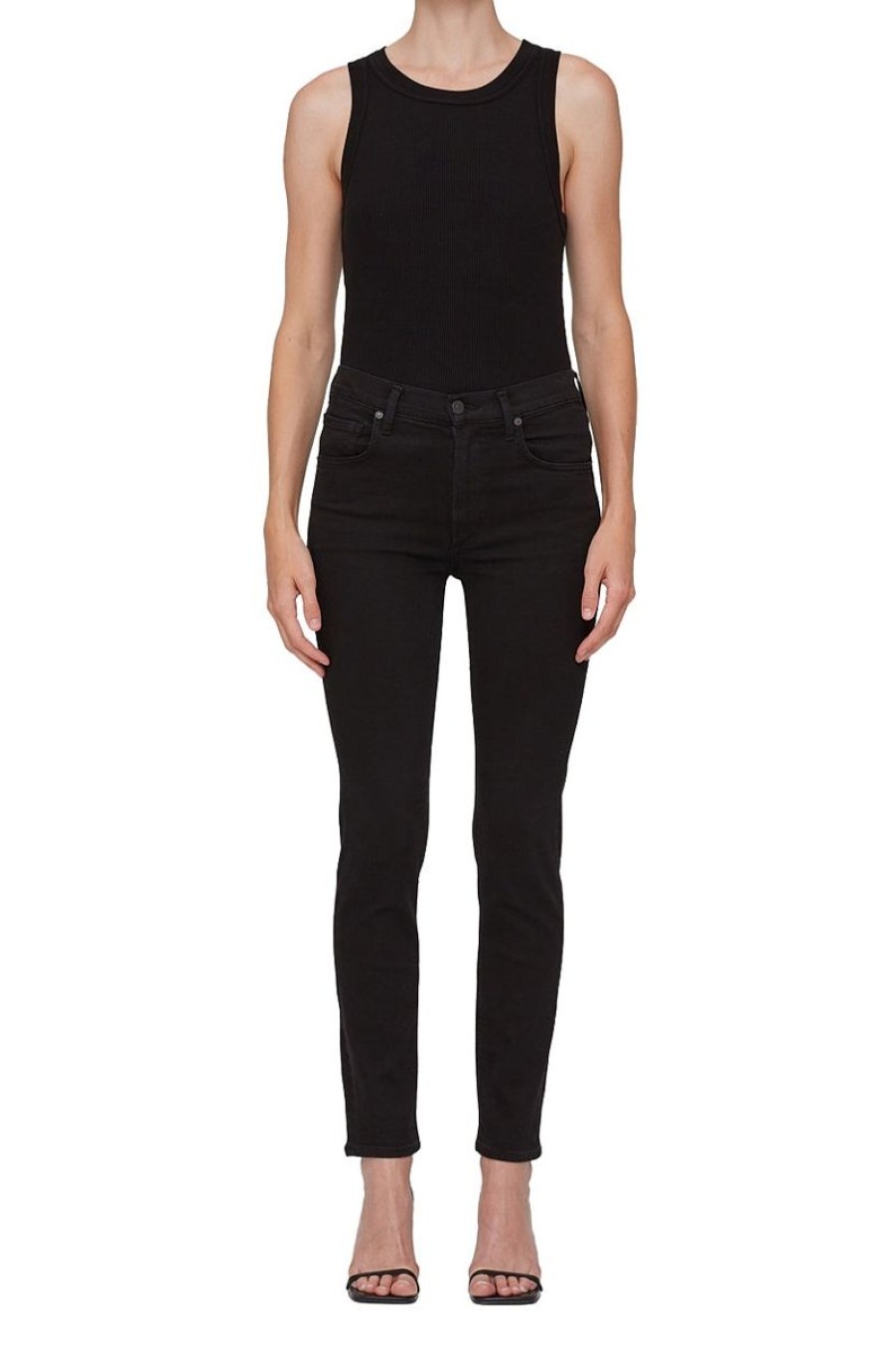 Women Citizens of Humanity Denim & Pants | Sloane Skinny Jean In Plush Black