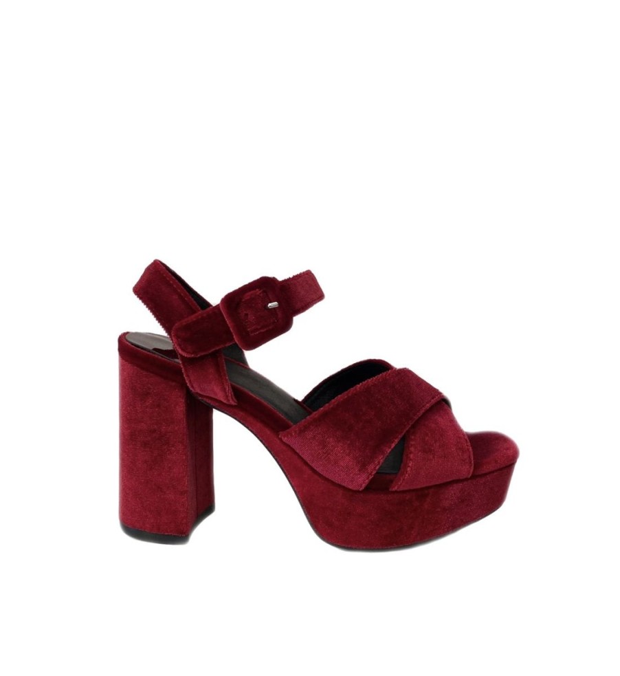 Women Jeffrey Campbell Heels & Wedges | Amma Platform Heel In Wine Velvet