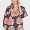 Women JADE Blouses | Pink Camellias Top