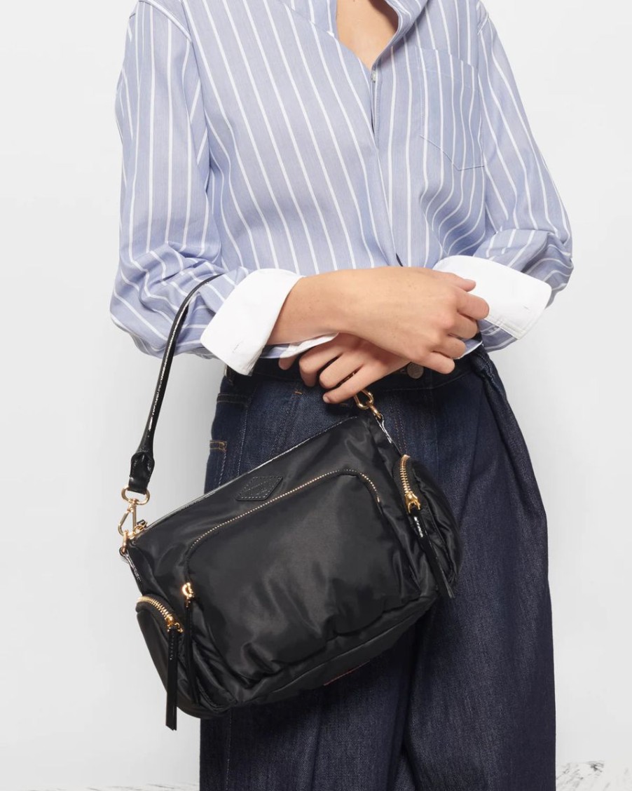 Women MZ Wallace Bags | Black Small Chelsea Crossbody