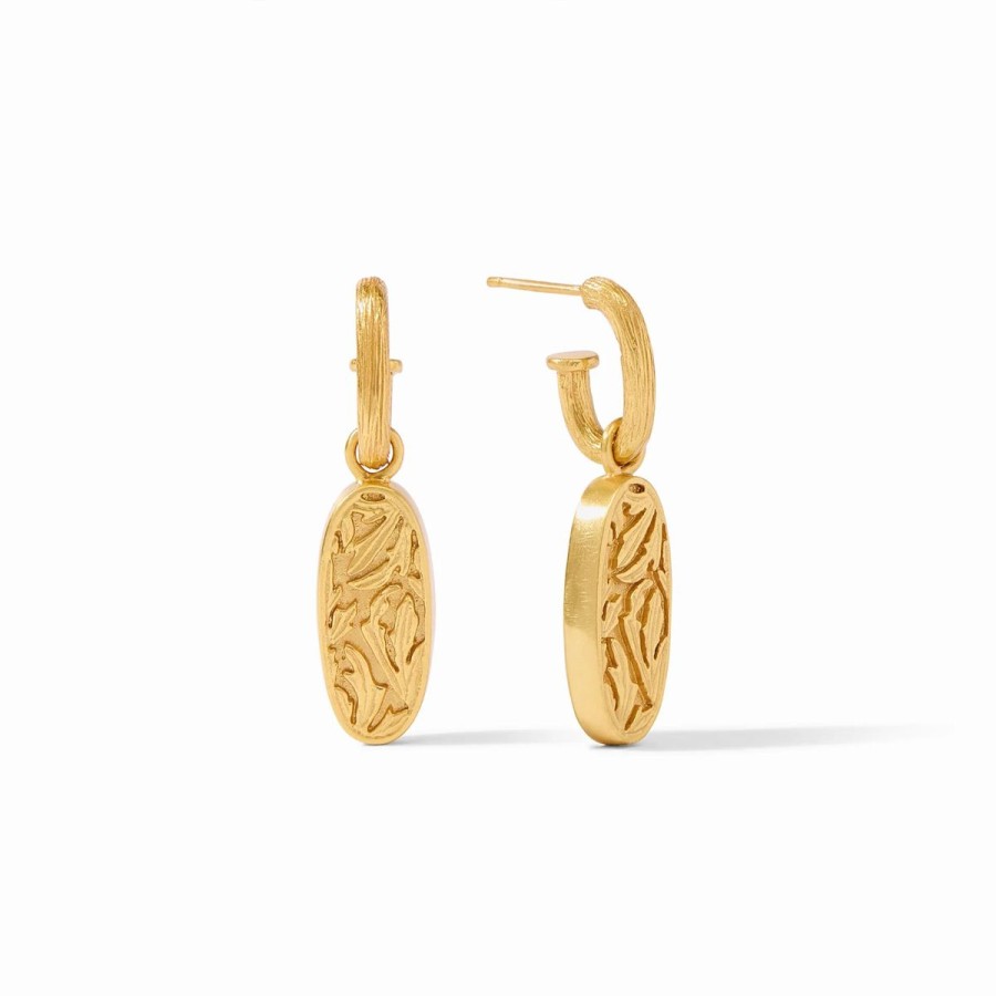 Women Julie Vos Jewelry | Ivy Hoop & Charm Earring